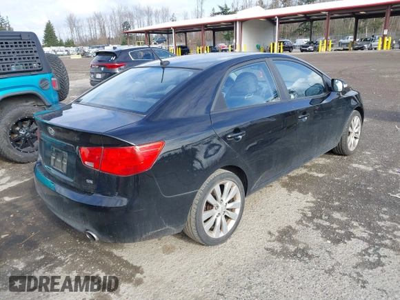 2010 Kia Forte SX with VIN KNAFW4A39A5054469, listed as a IAAI auction lot 41526636 with 115,008 mi miles. Bid and sale history available at carsss.com. Image 4.