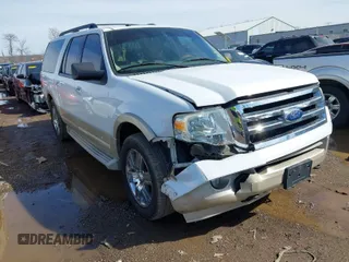 2010 Ford Expedition EL Eddie Bauer with VIN 1FMJK1J5XAEB45027, listed as a IAAI auction lot 41864617 with 125,944 mi miles. Bid and sale history available at carsss.com. Image 1.