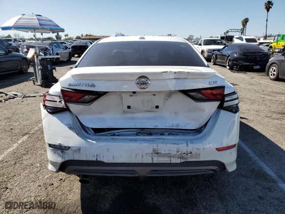 2020 Nissan Sentra SR with VIN 3N1AB8DV9LY246058, listed as a Copart auction lot 46871745 with 85,512 mi miles and Salvage Title. Bid and sale history available at carsss.com. Image 6.