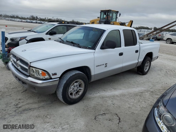 2000 Dodge Dakota Sport with VIN 1B7GL2AN5YS642063, listed as a Copart auction lot 76665334 with 0 mi miles and Non Repairable. Bid and sale history available at carsss.com. Image 1.