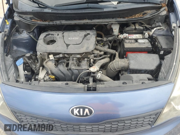 2016 Kia Rio LX with VIN KNADM4A35G6686434, listed as a Copart auction lot 66937954 with 62,418 mi miles and Salvage Title. Bid and sale history available at DreamBid. Image 11.