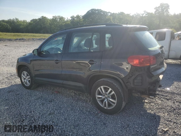 2016 Volkswagen Tiguan S with VIN WVGAV7AX4GW545891, listed as a Copart auction lot 55859595 with 153,317 mi miles and Salvage title. Bid and sale history available at DreamBid. Image 2.