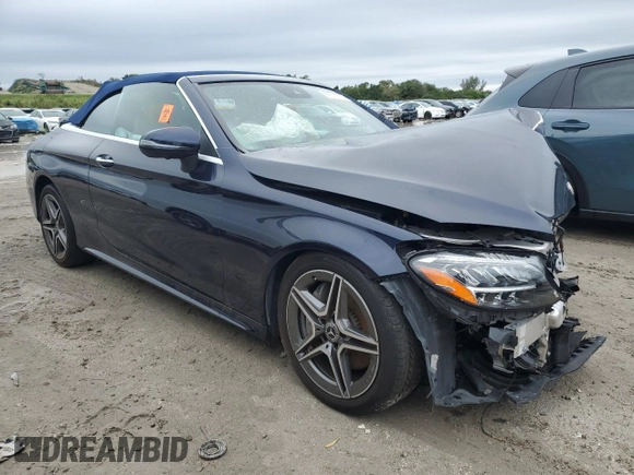 2023 Mercedes-Benz C 300 with VIN W1KWK8DB4PG126089, listed as a Copart auction lot 87676775 with 17,033 mi miles and Non Repairable. Bid and sale history available at DreamBid. Image 4.