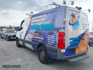 2019 Mercedes-Benz Sprinter Cargo Van with VIN WD4PF0CD8KT001089, listed as a IAAI auction lot 41795578 with 132,071 mi miles. Bid and sale history available at carsss.com. Image 3.