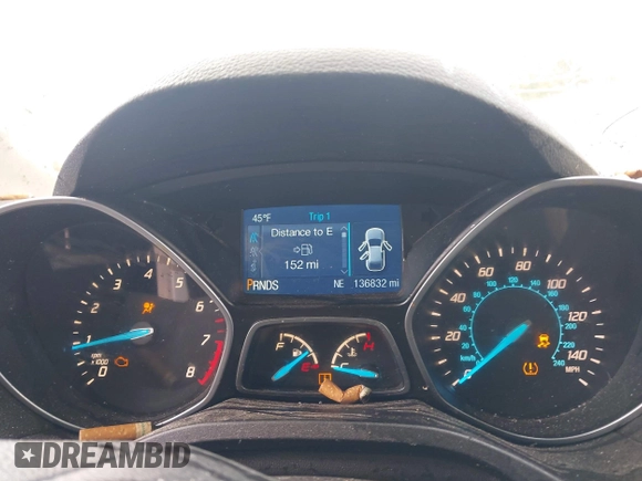 2014 Ford Escape SE with VIN 1FMCU9GX7EUD76778, listed as a IAAI auction lot 41679482 with 136,832 mi miles and . Bid and sale history available at carsss.com. Image 7.