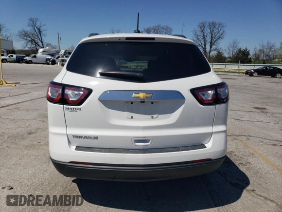2017 Chevrolet Traverse LS with VIN 1GNKRFED9HJ180489, listed as a Copart auction lot 52387775 with Not provided miles and Salvage title. Bid and sale history available at DreamBid. Image 6.