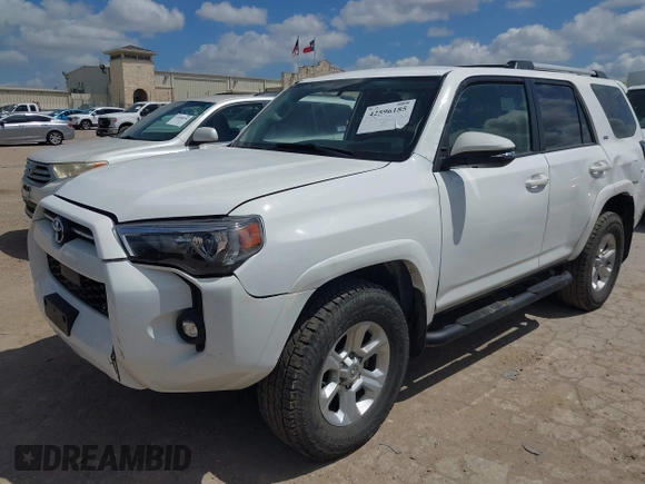 2023 Toyota 4Runner SR5 with VIN JTEMU5JR0P6128872, listed as a IAAI auction lot 42596185 with 47,867 mi miles and . Bid and sale history available at DreamBid. Image 18.