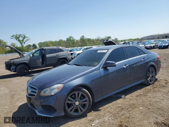 2014 Mercedes-Benz E 350 Luxury with VIN WDDHF8JB3EA924262, listed as a Copart auction lot 56058215 with 156,188 mi miles and Clean Title. Bid and sale history available at DreamBid. Image 1.
