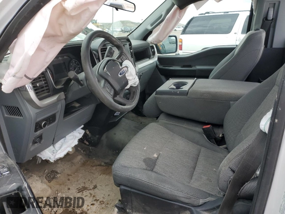 2022 Ford F-150 XL with VIN 1FTMF1EB1NKE34424, listed as a Copart auction lot 43786024 with 27,499 mi miles and Salvage title. Bid and sale history available at DreamBid. Image 7.
