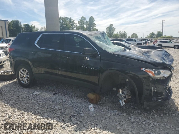 2020 Chevrolet Traverse LS with VIN 1GNEVLKW0LJ240438, listed as a Copart auction lot 58649684 with 0 mi miles and Non Repairable. Bid and sale history available at carsss.com. Image 4.