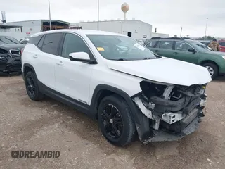 2020 GMC Terrain SLE z VIN 3GKALMEV1LL145017, wystawiony jako IAAI lot #41592623 z przebiegiem 99 143 mil mil oraz . Historia ofert i sprzedaży dostępna na DreamBid. Obrazek 1.