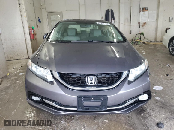 2015 Honda Civic Sedan EX-L with VIN 19XFB2F96FE077350, listed as a Copart auction lot 52552785 with 135,917 mi miles and Salvage Title. Bid and sale history available at carsss.com. Image 5.