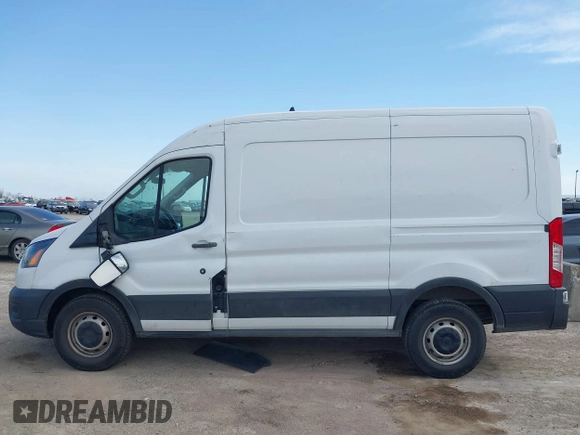 2021 Ford Transit Cargo with VIN 1FTBR1C89MKA03687, listed as a IAAI auction lot 41791299 with 116,341 mi miles and . Bid and sale history available at DreamBid. Image 13.