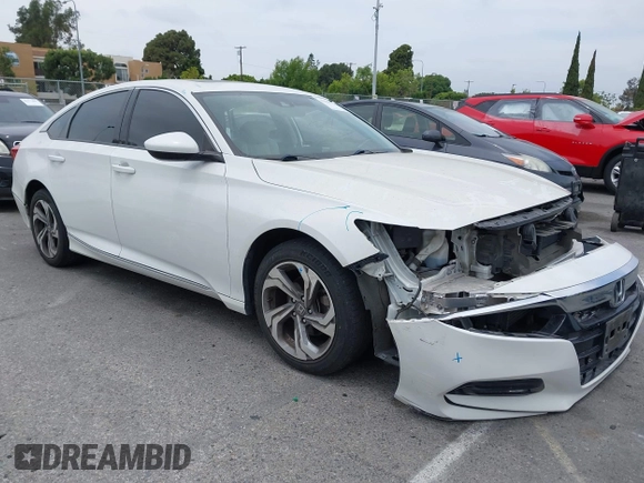 2020 Honda Accord EX with VIN 1HGCV1F45LA144111, listed as a IAAI auction lot 42359721 with 97,973 mi miles and . Bid and sale history available at DreamBid. Image 1.