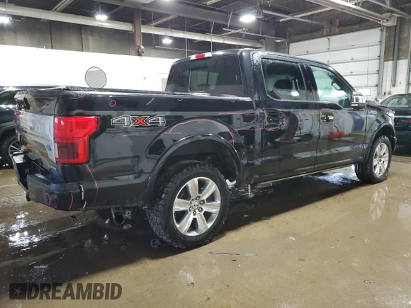 2019 Ford F-150 XL with VIN 1FTEW1E49KFA35982, listed as a Copart auction lot 42703425 with 49,189 mi miles and Salvage Title. Bid and sale history available at carsss.com. Image 3.