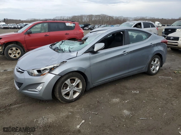 2016 Hyundai Elantra SE with VIN 5NPDH4AE4GH670708, listed as a Copart auction lot 46635445 with 97,522 mi miles and Salvage Title. Bid and sale history available at carsss.com. Image 1.