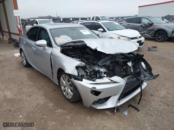 2015 Lexus IS 250 with VIN JTHBF1D23F5071907, listed as a IAAI auction lot 41608301 with 145624 miles. Bid and sale history available at carsss.com. Image 1.