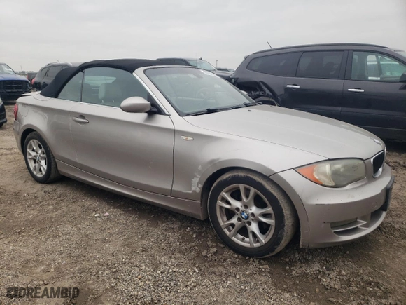 2009 BMW 1 Series 128i with VIN WBAUL73519VJ75377, listed as a Copart auction lot 45201845 with 180,663 mi miles and Salvage Title. Bid and sale history available at carsss.com. Image 4.
