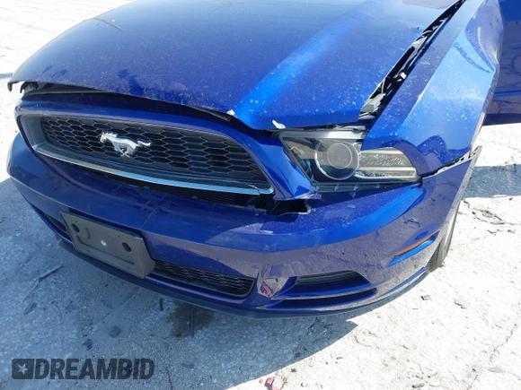 2013 Ford Mustang V6 with VIN 1ZVBP8AM5D5262560, listed as a IAAI auction lot 42136648 with 71,301 mi miles and . Bid and sale history available at carsss.com. Image 6.