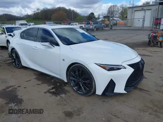 2021 Lexus IS 350 F Sport z VIN JTHGZ1B28M5046000, wystawiony jako IAAI lot #41973755 z przebiegiem 37 460 mil mil oraz . Historia ofert i sprzedaży dostępna na DreamBid. Obrazek 1.
