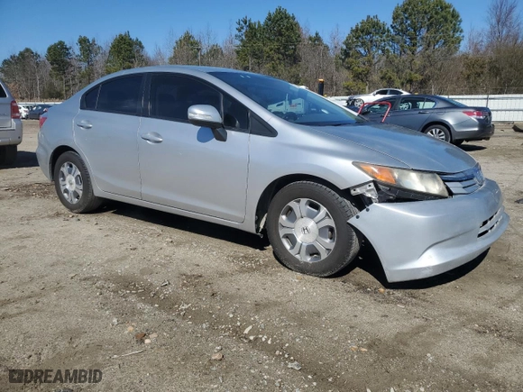 2012 Honda Civic Hybrid with VIN JHMFB4F29CS000798, listed as a Copart auction lot 47304835 with NaN miles and Clean Title. Bid and sale history available at carsss.com. Image 4.