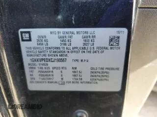 2012 GMC Acadia SLE with VIN 1GKKVPEDXCJ190567, listed as a Copart auction lot 48074955 with 205,590 mi miles and Salvage Title. Bid and sale history available at carsss.com. Image 13.