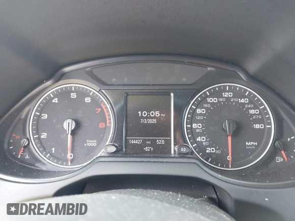 2012 Audi Q5 Premium Plus with VIN WA1LFAFP9CA098556, listed as a IAAI auction lot 42667989 with 144,427 mi miles and . Bid and sale history available at DreamBid. Image 7.