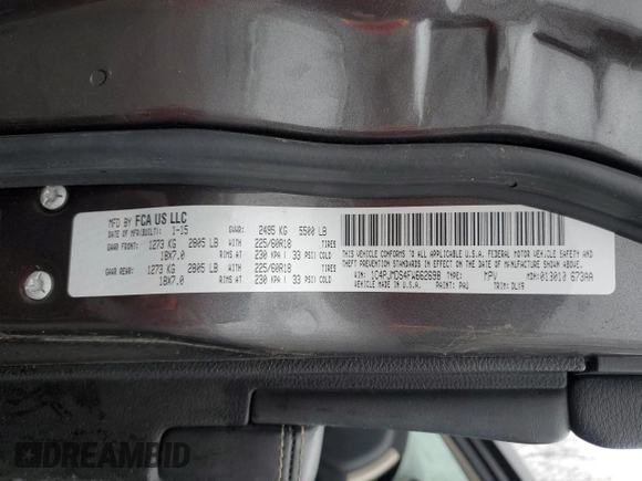 2015 Jeep Cherokee Limited with VIN 1C4PJMDS4FW662698, listed as a Copart auction lot 49521825 with 161,998 mi miles and Salvage Title. Bid and sale history available at DreamBid. Image 15.