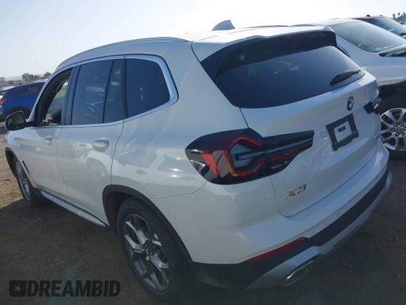 2024 BMW X3 sDrive30i with VIN 5UX43DP04R9W49345, listed as a IAAI auction lot 40539213 with 5,522 mi miles and . Bid and sale history available at DreamBid. Image 14.