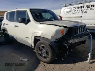 2016 Jeep Renegade Sport with VIN ZACCJBAW8GPC58926, listed as a Copart auction lot 83981934 with 62,818 mi miles and Non Repairable. Bid and sale history available at DreamBid. Image 4.