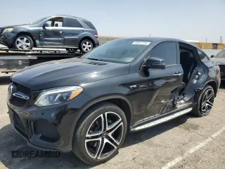 2019 Mercedes-Benz GLE 43 AMG with VIN 4JGED6EB9KA136840, listed as a Copart auction lot 58937255 with 50,329 mi miles and Salvage title. Bid and sale history available at DreamBid. Image 1.