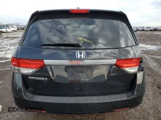 2015 Honda Odyssey EX-L with VIN 5FNRL5H69FB039877, listed as a Copart auction lot 46333935 with 238,716 mi miles and Salvage Title. Bid and sale history available at DreamBid. Image 6.