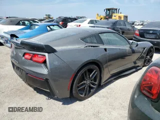 2015 Chevrolet Corvette Z51 3LT with VIN 1G1YM2D79F5107403, listed as a Copart auction lot 76190254 with 0 mi miles and Salvage Title. Bid and sale history available at carsss.com. Image 3.