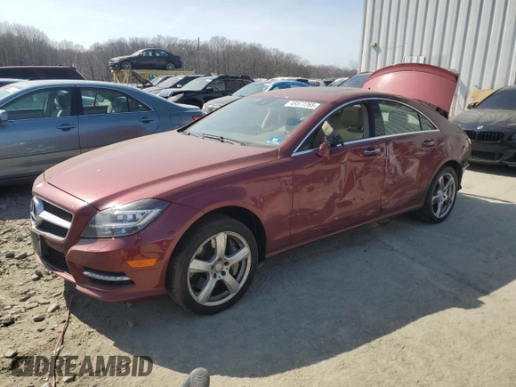 2013 Mercedes-Benz CLS-Class CLS 550 with VIN WDDLJ9BB4DA058339, listed as a Copart auction lot 49377265 with 99,183 mi miles and Salvage Title. Bid and sale history available at carsss.com. Image 1.