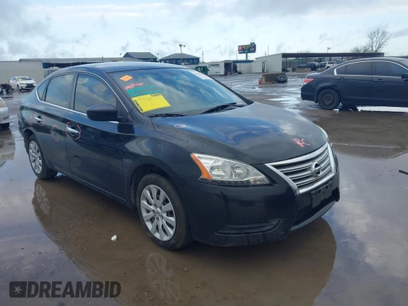 2013 Nissan Sentra S with VIN 3N1AB7AP2DL672124, listed as a IAAI auction lot 41717619 with 154,610 mi miles and . Bid and sale history available at DreamBid. Image 1.