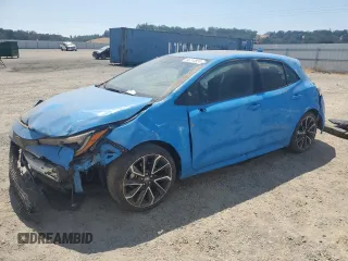 2021 Toyota Corolla Hatchback XSE with VIN JTNA4MBE8M3129354, listed as a Copart auction lot 66214824 with 0 mi miles and Salvage Title. Bid and sale history available at carsss.com. Image 1.