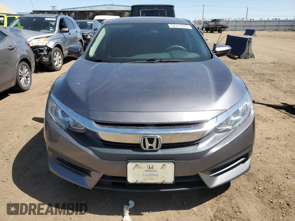 2018 Honda Civic EX with VIN 19XFC2F70JE043957, listed as a Copart auction lot 52217275 with 87,175 mi miles and Salvage Title. Bid and sale history available at DreamBid. Image 5.