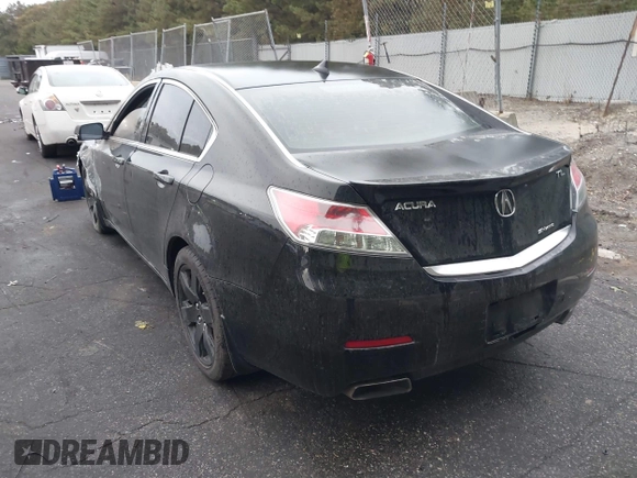 2012 Acura TL Tech Auto with VIN 19UUA9F58CA011897, listed as a IAAI auction lot 40535350 with 213,564 mi miles. Bid and sale history available at carsss.com. Image 3.