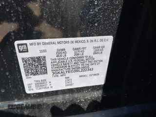 2024 GMC Terrain AT4 z VIN 3GKALYEG3RL222343, wystawiony jako IAAI lot #42238637 z przebiegiem 11 837 mil mil oraz . Historia ofert i sprzedaży dostępna na DreamBid. Obrazek 9.