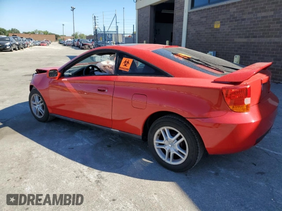 2000 Toyota Celica GT with VIN JTDDR32T8Y0002624, listed as a Copart auction lot 66269173 with 145,950 mi miles and Salvage Title. Bid and sale history available at carsss.com. Image 2.