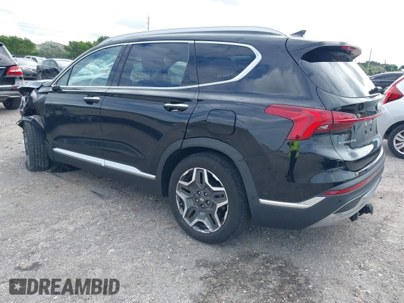 2023 Hyundai Santa Fe Limited with VIN 5NMS44AL6PH483789, listed as a IAAI auction lot 40846229 with 13,196 mi miles. Bid and sale history available at carsss.com. Image 3.