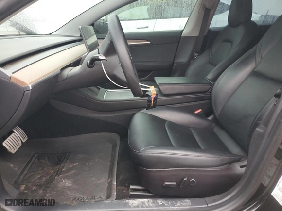 2021 Tesla Model 3 Performance with VIN 5YJ3E1EC5MF064940, listed as a Copart auction lot 84596624 with 22,894 mi miles and Salvage Title. Bid and sale history available at carsss.com. Image 7.