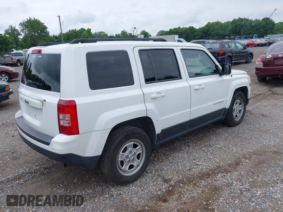 2015 Jeep Patriot Sport with VIN 1C4NJRBB9FD248139, listed as a IAAI auction lot 42728029 with 157,224 mi miles and . Bid and sale history available at DreamBid. Image 4.