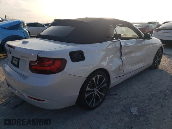 2017 BMW 2 Series 230i with VIN WBA2K9C31HV950554, listed as a Copart auction lot 44006705 with Not provided miles and Salvage title. Bid and sale history available at DreamBid. Image 3.