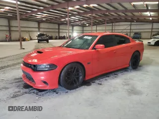2019 Dodge Charger Scat Pack z VIN 2C3CDXGJ8KH570534, wystawiony jako Copart lot #60108335 z przebiegiem Nie podano mil oraz Szkoda całkowita • Salvage title. Historia ofert i sprzedaży dostępna na DreamBid. Obrazek 1.