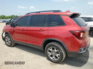 2023 Honda Passport TrailSport с VIN 5FNYF8H62PB000733, выставлен на аукционе Copart как лот 63115975 с пробегом 58 384 миль миль и Чистый • Clean title. История ставок и продаж доступна на DreamBid. Изображение 2.