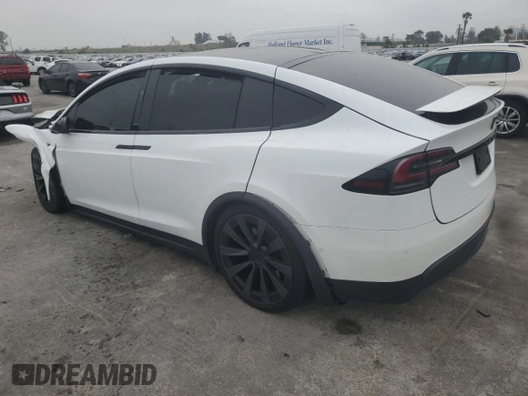 2023 Tesla Model X with VIN 7SAXCBE53PF380665, listed as a Copart auction lot 50799755 with Not Provided miles and Salvage Title. Bid and sale history available at DreamBid. Image 2.