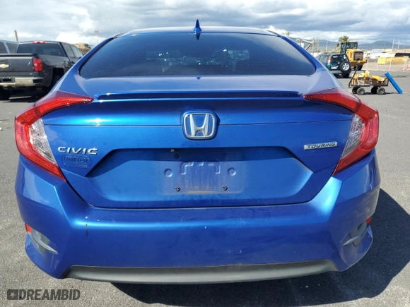 2017 Honda Civic Sedan Touring with VIN 19XFC1F97HE029141, listed as a Copart auction lot 44219085 with 101,799 mi miles and Salvage Title. Bid and sale history available at carsss.com. Image 6.