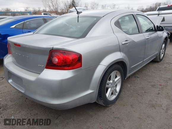 2013 Dodge Avenger SXT with VIN 1C3CDZCB2DN665997, listed as a IAAI auction lot 42011394 with Not Provided miles and . Bid and sale history available at carsss.com. Image 4.