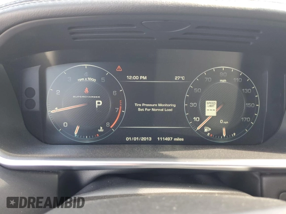 2016 Land Rover Range Rover Supercharged with VIN SALGS3EF3GA256976, listed as a Copart auction lot 54989875 with 111,497 mi miles and Clean title. Bid and sale history available at DreamBid. Image 9.